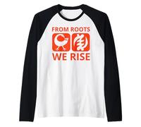 Adinkra Symbols from Ghana African Tribal Collection Art Raglan Baseball Tee