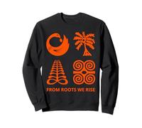 Adinkra Symbols From Ghana Art African Collection Tribal Sweatshirt