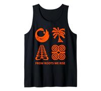 Adinkra Symbols from Ghana Art African Collection Tribal Tank Top