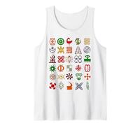 Adinkra Symbols from Ghana Collection African Tribal Art Tank Top