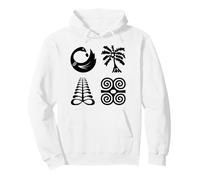 Adinkra Symbols From Ghana Collection Art African Tribal Pullover Hoodie