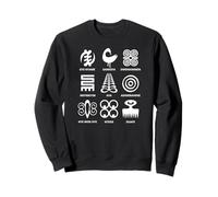 Adinkra Symbols From Ghana Collection Art African Tribal Sweatshirt