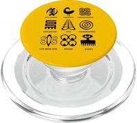 Adinkra Symbols From Ghana Collection Tribal Art African PopSockets PopGrip for MagSafe