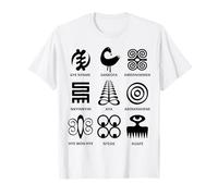 Adinkra Symbols from Ghana Collection Tribal Art African T-Shirt