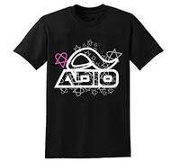 Adio Bam Margera T-Shirts Jackass 00S Heartagram Tee Unisex Men Tee Shirt Size L Black