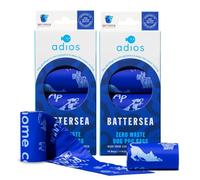 Adios - Compostable Dog Poop Bags, 120 Count (10 Rolls) - Battersea Partnered Colours - Extra Thick, Leakproof, Odour Proof Dog Waste Bags - Made from Compostable Cornstarch - Easy Tear Rolls