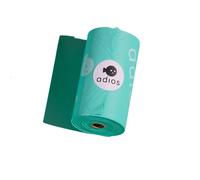 Adios Compostable Rolls in Mint - Non Handle - 15 Bags