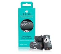 Adios Plastic Adios Plastic Compostable Poo Bag Grey 120 Pack Non Handle