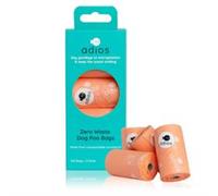 Adios Plastic Adios Plastic Compostable Poo Bag Pink 60 Pack with Handles