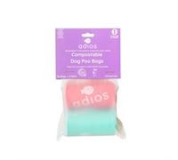Adios Plastic Adios Plastic Compostable Poo Bag Rainbow 30 Pack Non Handle