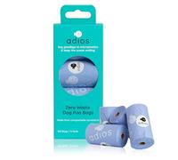 Adios Plastic Biodegradable Dog Poop Bags - Extra Thick Compostable Dog Poo Bags Made from Highest Rated EN13432 Certified Cornstarch | Leak Proof Dog Waste Bags in Blue Colour | 8 Rolls, 120