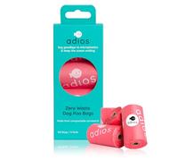 Adios Plastic Biodegradable Dog Poop Bags - Extra Thick Compostable Dog Poo Bags Made from Highest Rated EN13432 Certified Cornstarch | Leak Proof Dog Waste Bags in Pink Colour | 8 Rolls, 120
