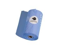 Adios Plastic Compostable Rolls in Cornflower Blue - Non Handle - 15 Bags