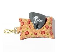 Adios Plastic - Handmade Cherry Cork Poo Bag Dispenser - Eco-friendly Dog Waste Bag Holder, Plastic Free, Crafted from 100% Sustainable Cork, Water-Resistant, Lightweight, Clips to Leash & Belt