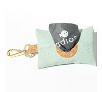 Adios Plastic - Handmade Mint Cork Poo Bag Dispenser - Eco-friendly Dog Waste Bag Holder, Plastic Free, Crafted from 100% Sustainable Cork, Water-Resistant, Lightweight, Clips to Leash & Belt