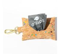 Adios Plastic - Handmade Rainbow Cork Poo Bag Dispenser - Eco-friendly Dog Waste Bag Holder, Plastic Free, Crafted from 100% Sustainable Cork, Water-Resistant, Lightweight, Clips to Leash & Belt