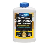 Adios! RV Holding Tank Treatment and Deodorizer - Digests Waste, Tissue, Paper for Gray and Black Tanks - Quart (32oz)