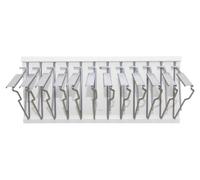 Adir Wall Mount Blueprint Rack - Blue Print Organizer, Poster Wall Mount Display, Map Storage Holder with 12 Pivot Brackets - Plan Rack for Office