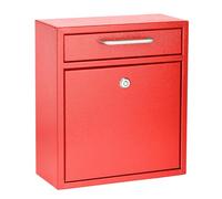 AdirOffice Ultimate Drop Box Wall-Mounted Mailbox - Hanging Secured Postbox - Durable Spacious Key - Perfect for After Hours Deposits Payments Key and Letter Drops