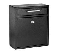 AdirOffice Ultimate Drop Box Wall-Mounted Mailbox - Hanging Secured Postbox - Durable Spacious Key - Perfect for After Hours Deposits Payments Key and Letter Drops