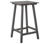 Beliani Garden Bar Table Adirondack 60 Cm 59 Cm Synthetic Material Dark Grey