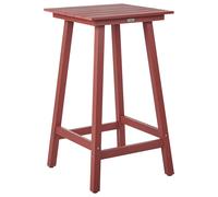 Beliani Garden Bar Table Adirondack 60 Cm 59 Cm Synthetic Material Red