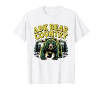 Adirondack Black Bear New York Mountains Wildlife Vintage T-Shirt
