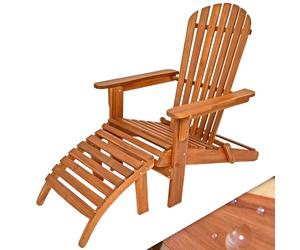 Adirondack Chair Acacia Wood in ootrest