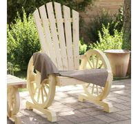 Adirondack chair Brown Solid Fir Wood 63x62x99cm Ergonomic Wagon-Arm Comfortable