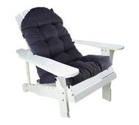 Adirondack Chair Cushion, Waterproof & UV Resistant High-Back Patio Cushion, Indoor/Outdoor Tufted Seat Pad for Garden Fur - Navy Blue