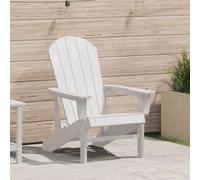 Adirondack Chair White HDPE 82x74x92cm Modern Outdoor Garden Patio Seat Lounge