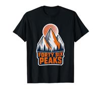 Adirondack Forty Six High Peaks Hiker Mountain Gift Value Graphic T-Shirt