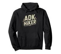 Adirondack Hiker Clean Modern Identity Adk New York Hiking Pullover Hoodie
