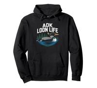 Adirondack Loon Bird Lake Hiking New York Outdoors Nature Pullover Hoodie