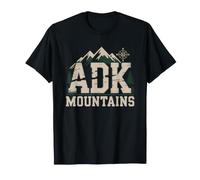 Adirondack Mountains Badge ADK New York Vintage Outdoor T-Shirt