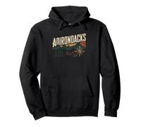 Adirondack Mountains New York Retro Vintage Hiking Sunset Pullover Hoodie