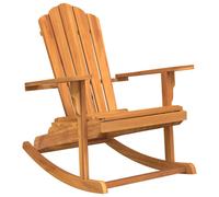 Adirondack Rocking Chair 2 pcs Brown Solid Teak wood Outdoor Seating vidaXL