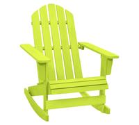 Adirondack Rocking Chair Solid Pine Hardwood Green 70x91.5x92 cm Outdoor Weather