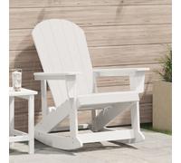 Adirondack Rocking Chair White 73.5x92x90 cm HDPE Berkfield Home White One Size