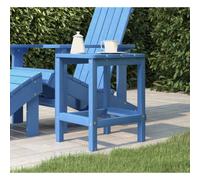Adirondack Side Table Aqua Blue 38x38x46 cm HDPE Weatherproof Outdoor Durable UV