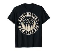 Adirondacks New York Travel Souvenir Emblem T-Shirt