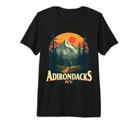 Adirondacks NY Hiking Mountains Nature Lovers Design Premium T-Shirt