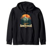 Adirondacks NY Hiking Mountains Nature Lovers Design Zip Hoodie