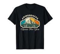 Adirondacks Upstate New York Vintage Mountain Hiking Retro T-Shirt