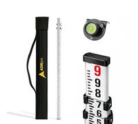 AdirPro 9-Foot Aluminum Grade Rod - 8ths, 5 Section Telescopic with Carrying Case by AdirPro