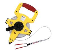 AdirPro Fiberglass 100' Appraiser’s Measuring Tape Tape Rule with Extra Large Metal End Hook for Precise Measurements, Perfect for Appraisers, Surveyors, Landscapers