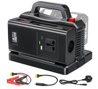 Adisipsoarin 500W Pure Sine Wave Power Inverter for Makita 18V Battery, 2-Ports DC 18V to AC Outlets 230V Car Charger Plug Inverter Adapter Converter for Camping, Travel, Emergencies(Tool Only)