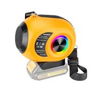 Adisipsoarin Bluetooth Speaker for Dewalt 18v Battery,Wireless Speaker with HD Sound, TWS Pairing, Bluetooth 5.3, for Jobsites/Home/Party/Outdoor/Beach/Gift(Battery not Included)