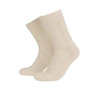 Adisno Oktoberfest Socks,Lederhosen Socks Men,Bavarian Socks,Klassik Zopfmuster (Beige,9-11)