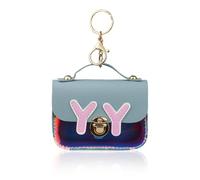 AdiStylinno Coin Purse for Women, Fashion Cute Small Purse with Keychain, Ladies Coin Pouch Mini Coin Wallet Key Holder for Change, Cards, Keys, Coin, Lipstick (Blue)